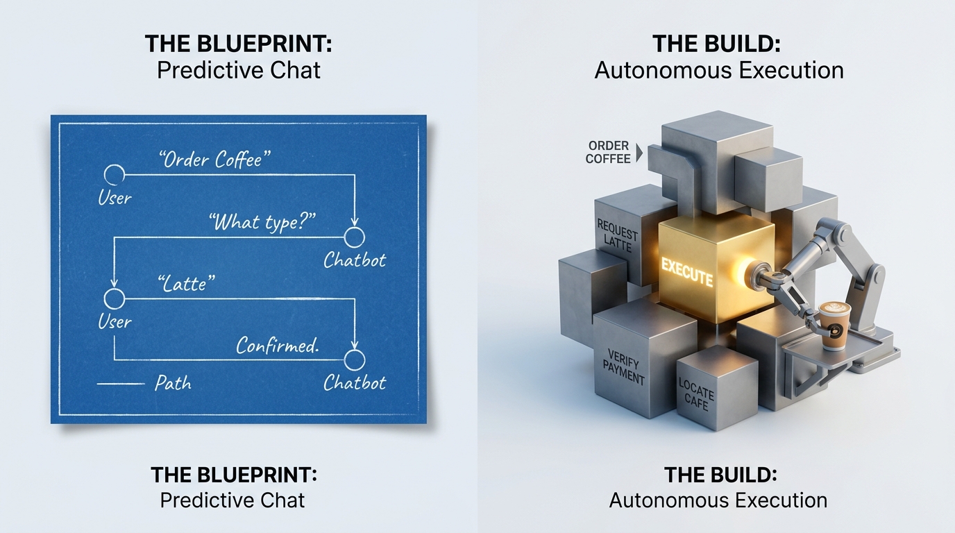 Blueprint vs Build: comparing predictive chat with autonomous execution